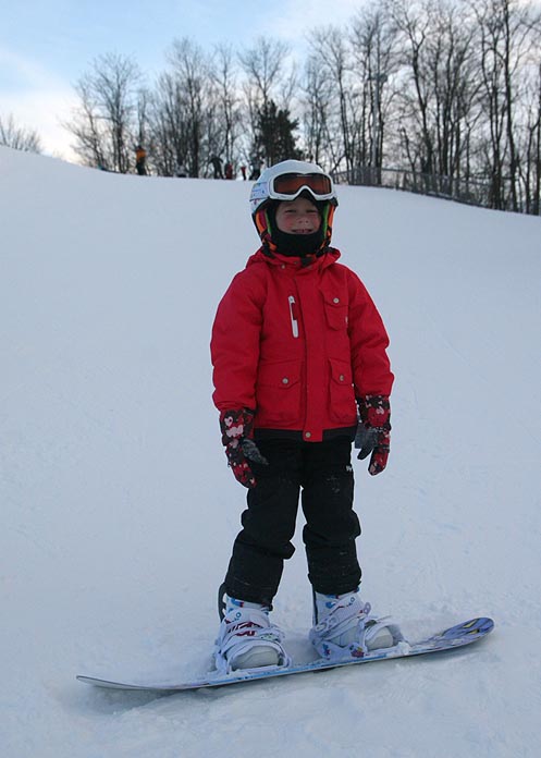 Rachel Tries Snow-Boarding